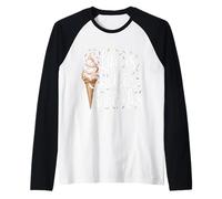 Life is Better with Sprinkles Sweet Ice Cream Lover Raglan Baseball Tee