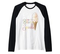 Life is Better with Sprinkles Sweet Ice Cream Lover Raglan Baseball Tee