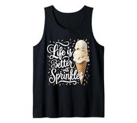 Life is Better with Sprinkles Sweet Ice Cream Lover Tank Top