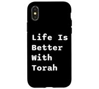 Life Is Better With Torah Yeshivah Jewish Hebrew School Case for iPhone X/XS