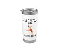 Life is Better with Trapeze Artists Circus Stainless Steel Insulated Tumbler