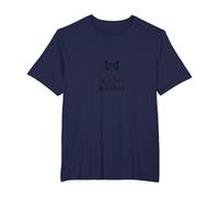 Life is Better with Whiskers - Cat Lover's Whimsical T-Shirt, Men's Big and Tall, Navy, 4X Tall