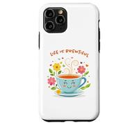 Life Is Brewtiful Funny Tea and Coffee Lover Case for iPhone 11 Pro