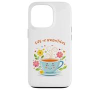 Life Is Brewtiful Funny Tea and Coffee Lover Case for iPhone 13 Pro