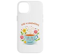 Life Is Brewtiful Funny Tea and Coffee Lover Case for iPhone 14 Plus