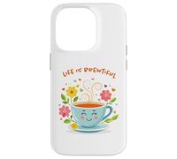 Life Is Brewtiful Funny Tea and Coffee Lover Case for iPhone 14 Pro