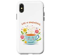 Life Is Brewtiful Funny Tea and Coffee Lover Case for iPhone X/XS