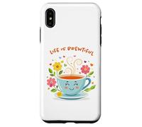 Life Is Brewtiful Funny Tea and Coffee Lover Case for iPhone XS Max