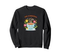 Life Is Brewtiful Funny Tea and Coffee Lover Sweatshirt