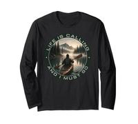 Life is Calling and I Must Go Kayaking Adventure Long Sleeve T-Shirt
