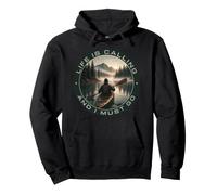 Life Is Calling and I Must Go Kayaking Adventure Pullover Hoodie