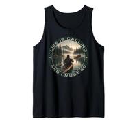 Life is Calling and I Must Go Kayaking Adventure Tank Top