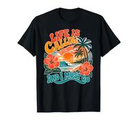 Life is Calling and I Must Go Tropical Beach Sunset T-Shirt