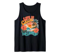 Life is Calling and I Must Go Tropical Beach Sunset Tank Top