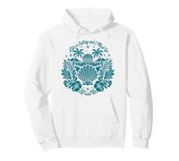 Life Is Calling & I Must Go Coastal Beach Seashell Pullover Hoodie