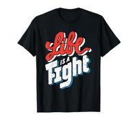 Life, is Fighting Breast Cancer Awareness Inspirational desi T-Shirt