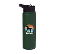 Life is Golden Retriever Stainless Steel Insulated Water Bottle