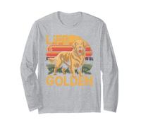 Life is Golden Retro Dog Long Sleeve T-Shirt