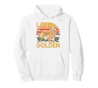 Life Is Golden Retro Dog Pullover Hoodie