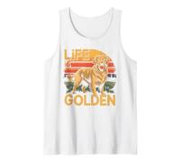 Life is Golden Retro Dog Tank Top