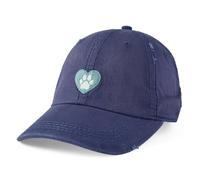 Life Is Good Adult Chill Cap-Adjustable Embroidered Graphic Baseball Hat for Men and Women, One Size, Animal Heart Darkest Blue, One Size