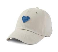 Life Is Good Adult Chill Cap-Adjustable Embroidered Graphic Baseball Hat for Men and Women, One Size, Heart Bone, One size