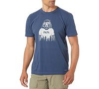Life Is Good Men's Crusher Graphic T-Shirt Papa Bear, Darkest Blue, XL