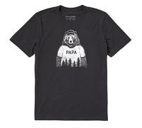 Life Is Good Men's Crusher Graphic T-Shirt Papa Bear, Jet Black, XXL