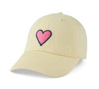 Life Is Good - Unisex Heart Cap, Sandy Yellow, One Size