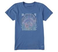 Life Is Good Women's Crusher-lite Tee Shirt, Short Sleeve Cotton Graphic T-Shirts, Here Comes The Sun Hippie Crusher-Lite T-Shirt, Short Sleeve, Cotton, Graphic T-Shirt, Here Comes The Sun Hippie