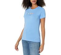 Life is Good Women's Crusher Tee Three Daisies, Cornflower Blue, XXL