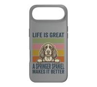 Life Is Great A Springer Spaniel Makes It Better Dog Lover Case for iPhone Air