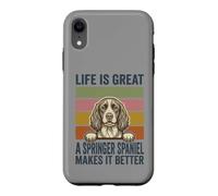 Life Is Great A Springer Spaniel Makes It Better Dog Lover Case for iPhone XR