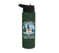 Life is Great But Alaskan Malamutes Makes it Better Stainless Steel Insulated Water Bottle