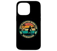 Life is happier when you Skimboard Skimboarding Surfer Case for iPhone 14 Pro Max
