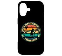 Life is happier when you Skimboard Skimboarding Surfer Case for iPhone 17
