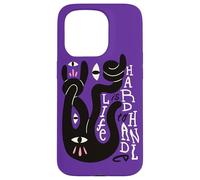 Life Is Hard to Handle - Surreal Abstract Positivity Art Case for iPhone 15 Pro