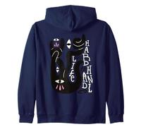 Life Is Hard to Handle - Surreal Abstract Positivity Art Zip Hoodie
