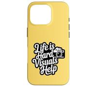 Life Is Hard Visuals Help ABA Therapist Autism Support Case for iPhone 16 Pro