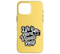 Life Is Hard Visuals Help ABA Therapist Autism Support Case for iPhone 16 Pro Max