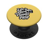 Life Is Hard Visuals Help ABA Therapist Autism Support PopSockets Adhesive PopGrip