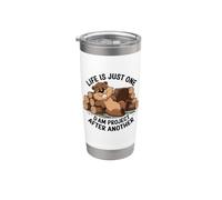 Life is Just One Dam Project After Another Relaxed Beaver Stainless Steel Insulated Tumbler