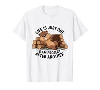 Life is Just One Dam Project After Another Relaxed Beaver Value Graphic T-Shirt