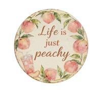 Life Is Just Peachy Metal Tin Sign Plaque
