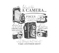 Life Is Like A Camera T-Shirt - White - 5XL - White