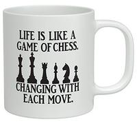 Life is Like a Game of Chess Changing with Each Move Coffee Mug Ceramic Tea Cup