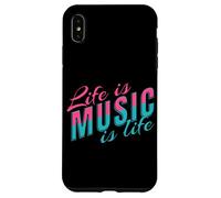 Life Is Music Statement Music Listening to Life Saying Musician Case for iPhone XS Max