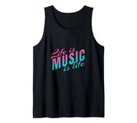 Life Is Music Statement Music Listening to Life Saying Musician Tank Top