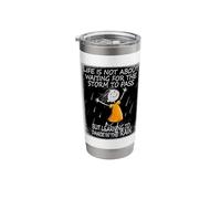 Life is Not About Waiting Storm to Pass but Dance in Rain Stainless Steel Insulated Tumbler