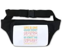 Life is One Grand Sweet Song So Start The Music Waist Bag Fanny Pack White